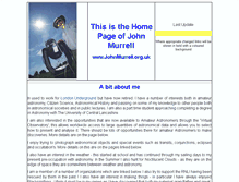 Tablet Screenshot of johnmurrell.org.uk